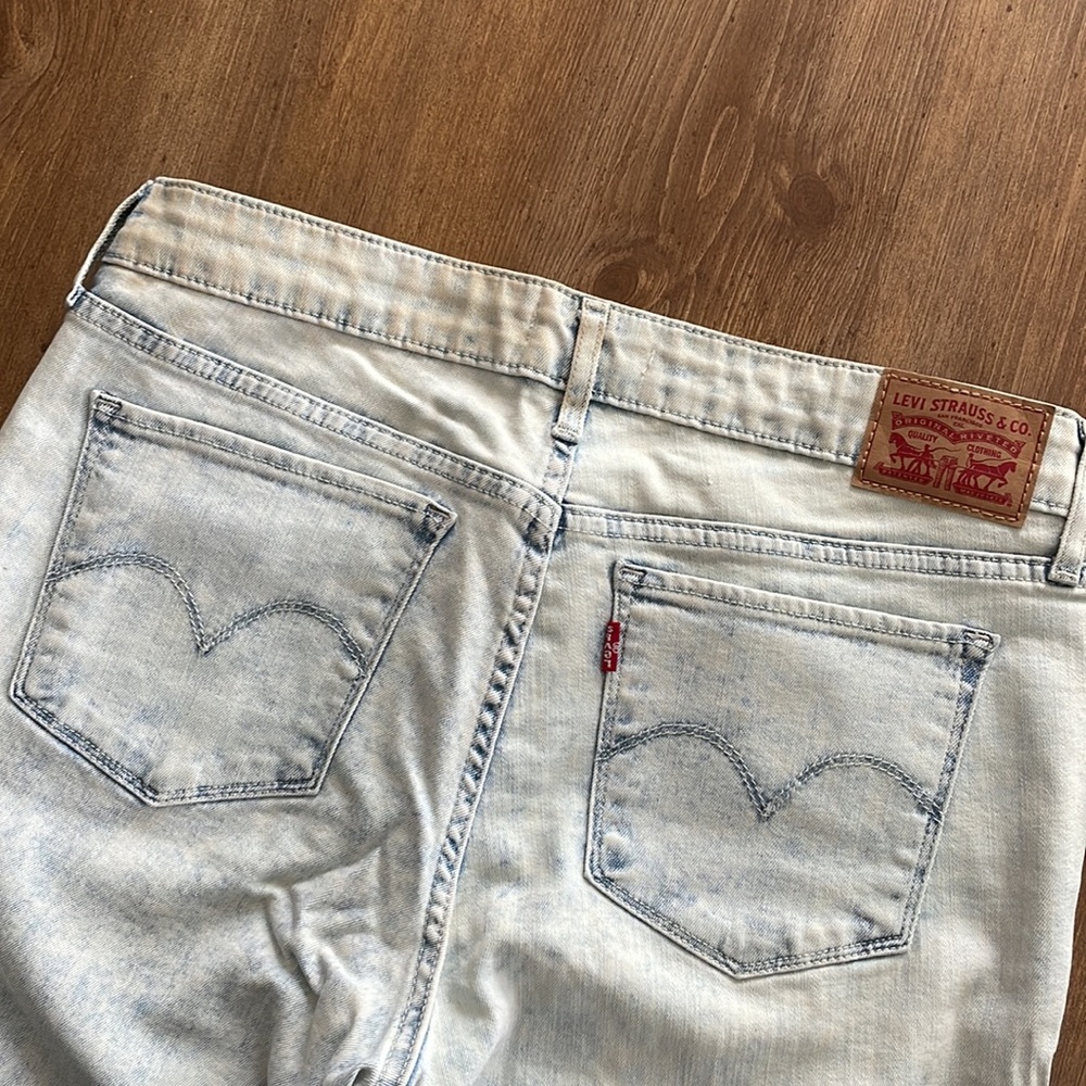 Levi 711 Skinny Acid Washed Jeans - Picture 2 of 7